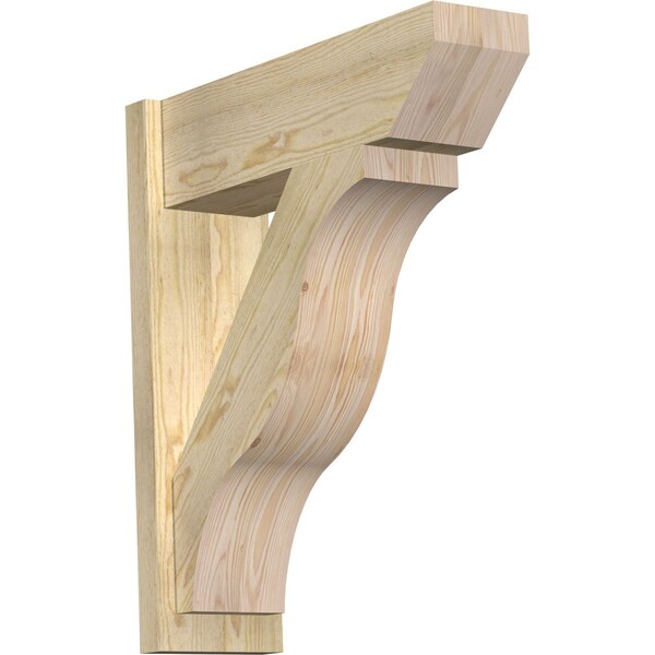 Ekena Millwork Funston Slat Rough Sawn Outlooker, Douglas Fir, 8"W x 26"D x 30"H OUT08X26X30FST06RDF - main